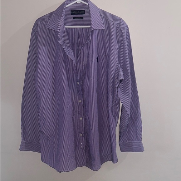 U.S. Polo Assn. Purple Casual Button Down Shirt - Picture 1 of 9